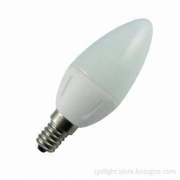 Candle Light, 5.5W, Dimmable LED Bulb with 25 LEDs, 470lm, 2,700K